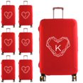 thumbnail image 2 of Luggage Cover Protector Elastic Dustroof Fashion Suitcase Dust Cover Fit 18-28 Inch Trolley Baggage 26 Diamond Letter Name Print 8Diamond R M, 2 of 6