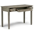 thumbnail image 3 of Atlin Designs Solid Wood 2-Drawers Warm Shaker Computer Desk in Distressed Gray, 3 of 6