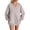 C-Khaki289, variant on DHFJKG Sweatshirt For Women Oversized V Neck Long Sleeve Plain Sweatshirt Drop Shoulder Loose Fit Casual Pullover With Pocket Classic Tops