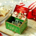 thumbnail image 2 of Delightful Wooden Antique Carved Hand Cranked Music Box - Perfect Christmas Gift for Kids, Mom, Dad, Friends & More!, 2 of 5
