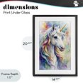 thumbnail image 4 of Stupell Industries Bohemian Pastel Colorful Unicorn Black Framed Print Under Glass, 14 x 20, by Creative Studio, 4 of 8