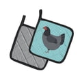 thumbnail image 2 of Caroline's Treasures Jersey Giant Chicken Blue Check Pair of Pot Holders, 2 of 3