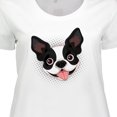 thumbnail image 4 of Inktastic Boston Terrier Dog Gift Women's Plus Size T-Shirt, 4 of 5