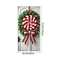 thumbnail image 3 of Festive Bow Door Curtain Decoration Hanging Cloth for Home Entrance Party Celebration Birthday Christmas Decor Multipurpose Courtyard Door Cover - 70.87 x 35.43 inches, 3 of 6