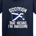 thumbnail image 4 of Inktastic Scottish Pride Scotland Flag Youth T-Shirt, 4 of 5