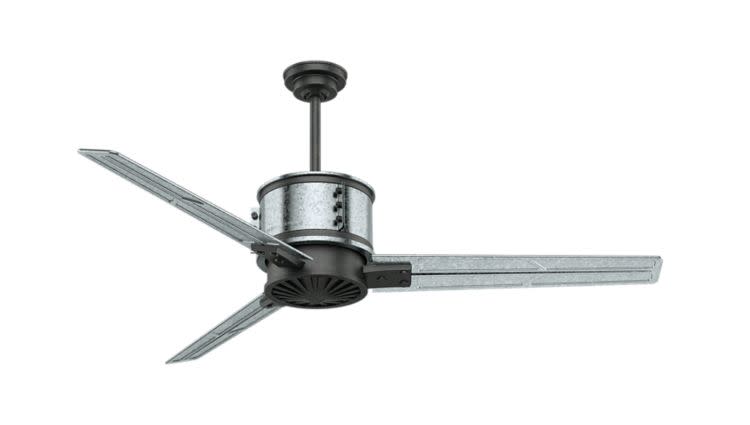 Casablanca Duluth 60 I Galvanized Steel With Aged Steel Accents 60