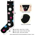 thumbnail image 3 of Coolnut Polka Dots Compression Socks, 1 Pack Women Men Long Stocking (20-30mmHg) Travel Knee High Stockings for Athletic Sports,Running,Cycling,Nursing, 3 of 6