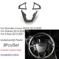thumbnail image 6 of 3 Pcs Carbon Fiber Color Steering Wheel Cover for Fusion for Mondeo Edge New Auto Accessories, 6 of 11