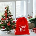 thumbnail image 3 of Nkmbld Christmas Bags for Gifts, Christmas Flannel Bag Christmas Apples Candy Packaging Bag Drawstring Gift Bag for Wrapping Xmas Party Favors, 3 of 8