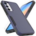 thumbnail image 1 of KOMI for Samsung Galaxy A35 5G Case: Dual Layer Protective Heavy Duty Cell Phone Cover Shockproof Rugged with Screen Protector - Military Protection Bumper Tough - Samsung Galaxy A35 5G 2024, Blue, 1 of 5