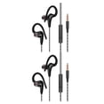 thumbnail image 2 of Matsuzay Auricular deportivo impermeable bajo en la oreja auriculares cancelación de ruido a prueba de sudor portátil manos libres música Negro 2Conjunto, 2 of 6