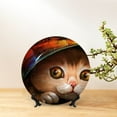 thumbnail image 6 of Gaeub Animal Cat Print Ceramic Plate,Dinner Plates,Bone China Decorative Plates with Display Stand,Art Ceramic Ornaments for Wall Hanging Decoration-10in, 6 of 6