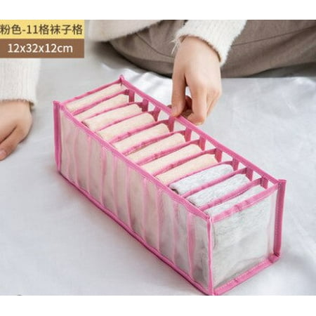 

6/7/11 Grid Underwear Bra Socks Storage Box Organizer Wardrobe Closet Bra Storage Home Organization Drawer Divider Space Saving