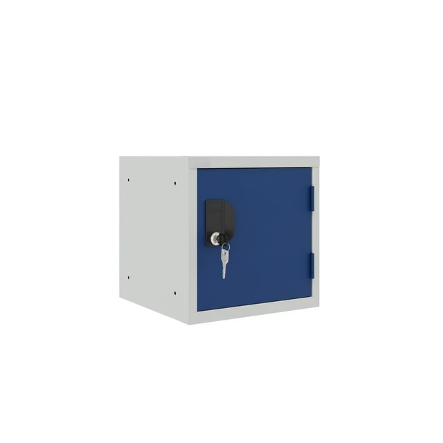 Casiers Cubiques de 12 Pouces - Carcasse Grise - Porte (Bleu)