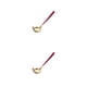 thumbnail image 4 of Cuchara para salsa de acero inoxidable Bewildely 2piezas oro rojo, 4 of 6