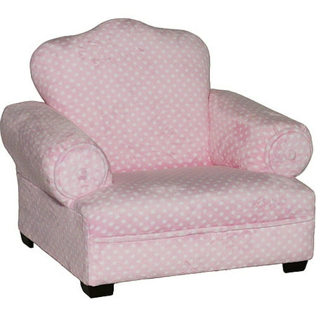 Kids' King Chair, Pink Dot