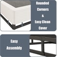 thumbnail image 4 of King Box Spring with Cover 9 Inch Low Profile Box Spring Only King Metal Box Spring for Twin Bed Frames Extra Thick King Spring Box Bed Base Non-Slip,Easy Clean, 4 of 12