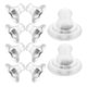 thumbnail image 1 of Secure Silicone and Alloy Earring Backs for Studs Silver Color Comfortable and Durable for Earring Use, 1 of 5