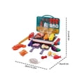 thumbnail image 2 of Cooking Simulator Toy Barbecue Set Gourmet Cooking Barbecue Barbecue Toy With Sound And Light&steam Barbecue Rot 30 Cm, 2 of 3