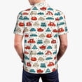 thumbnail image 6 of Cauagu Artoon Car Print Men's Polo Shirts, Short-Sleeve Polo Shirts for Men Performance Golf Shirt Athletic Casual Collared T-Shirt-4X-Large, 6 of 8