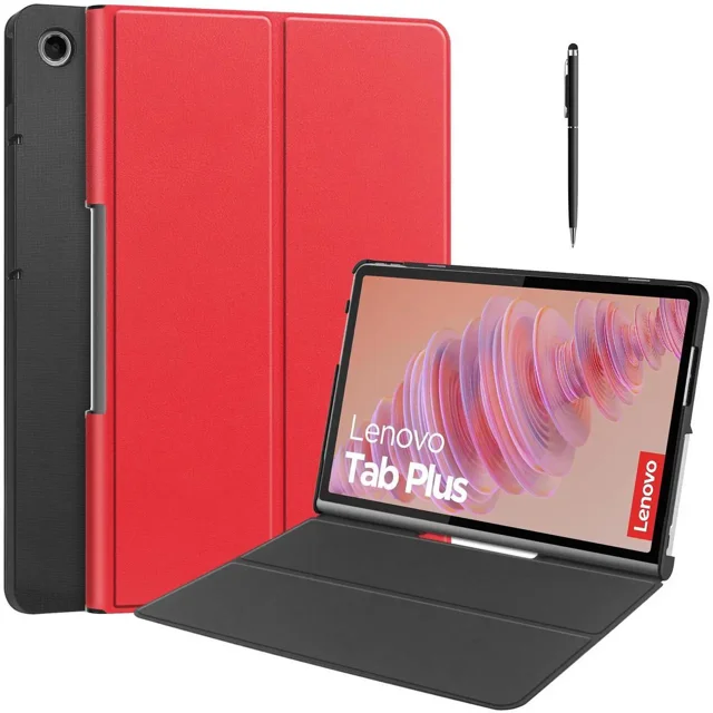 Case for Lenovo Tab Plus 11.5 inch 2024 TB351FU, Slim Smart Cover Lightweight Hard Shell Protective Cover with Multi-Angle Stand, Universal Stylus Pen