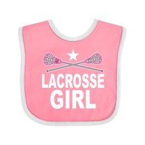 Inktastic Lacrosse Girl Girls Baby Bib