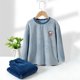 thumbnail image 4 of Cowsor 2 Piece Pajamas Set Kids Sleepwear Cartoon Printed Nightwear Cotton Long Sleeve Shirt Pants Loungewear, 4 of 7