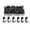 Black-50, variant on 30/50 Pcs Decorative Thumb Tacks Push Pin Picture Hooks Bulletin Board Hooks