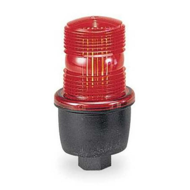 FEDERAL SIGNAL LP3P120R Low Profile Warning Light,Strobe,Red