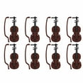 thumbnail image 1 of CIMAXIC 8 Ensembles de Mini Violons Modèle de Violon de Noël, 3.35"X1.18"X0.79 Pouces, 1 of 5