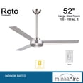 thumbnail image 5 of Ceiling Fan In Contemporary Style 11.75 Inches Tall By 52 Inches Wide-Coal Finish-Coal Blade Color Minka Aire Fans F524-Cl, 5 of 7