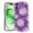 Purple, variant on for iPhone 16 6.1 inch Magnetic Case Compatible with Mag-Safe, Floral Butterfly Pattern Wave Edge Case for Girls Women, Anti-Drop Shockproof Hard Phone Cover for iPhone 16, Purple