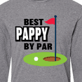 thumbnail image 4 of Inktastic Father's Day Best Pappy by Par with Flag and Golf Ball Long Sleeve T-Shirt, 4 of 5