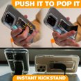 thumbnail image 2 of Scooch Wingback | Pop Up Phone Grip, Stand, and Car Mount for Smartphones [Two-Way Stand] Compatible with Any Smartphone and Most Cases, Works with Magnetic Car Mounts (Clear), 2 of 7