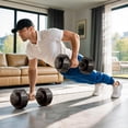thumbnail image 3 of FLYBIRD Adjustable Dumbbell, 55LB/110LB Single Dumbbell for Home Gym Exercise & Fitness, 5-IN-1 Fast Adjustable Weights with Anti-Slip Handle (2 Weight Option), 3 of 6