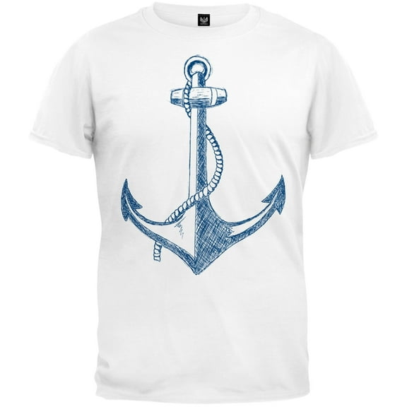 Summer Anchor White T-Shirt - 2X-Large