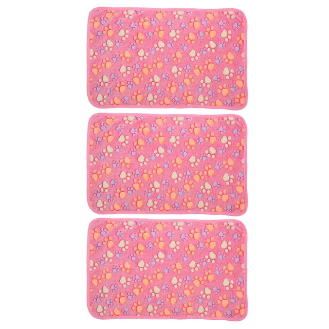 Fournitures pour Animaux de Compagnie, 3pcs Chien Patte Impression Patte Impression Couverture Polaire Couverture pour Animaux de Compagnie Performance Éprouvée