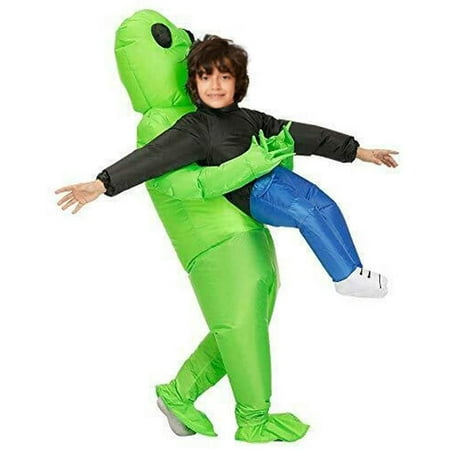 HISRFOCSP Kids Inflatable Costume - Green Alien Wearing Human Costumes ...