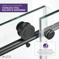 thumbnail image 6 of ANZZI Leon Series 60 x 76 In. Frameless Sliding Shower Door in Matte Black, 6 of 9