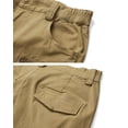 thumbnail image 3 of Women Relaxed Fit Y2K Cargo Pants Casual Hiking Work Pants with Zipper Pockets (No Belt )Light Brown,Size 18, 3 of 7