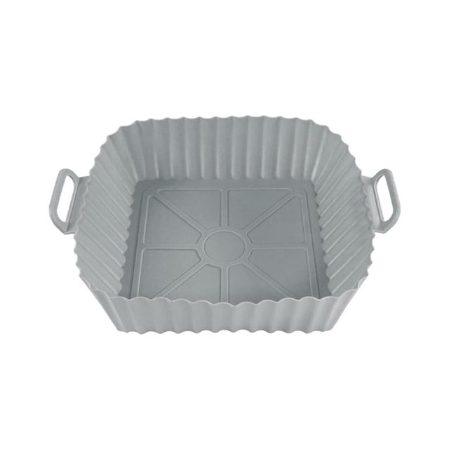 Silicone Air Fryer Basket Liners Set Of 3 Non-Stick Reusable Parchment Paper Replacement