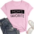 thumbnail image 3 of SHITINN Mom's Favorite Day Family Humor T Shirt Womens Short Sleeve Tops Casual Tops for Women Summer Top Women, 3 of 4