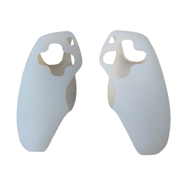 Funda de silicona apta para el controlador PS5, funda protectora, accesorios para juegos, color blanco