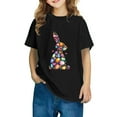thumbnail image 2 of Riecok Easter Bunny Shirt Toddler Boys Girls Blouses for Toddler Girls Short Sleeve Summer Clothes Boys or Girls Toddler T-Shirt 7 T Black, 2 of 5