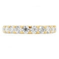 thumbnail image 2 of 2 Carat Round Cut Lab Created Moissanite Diamond Full Eternity Stackable Wedding Band Ring In 14K Solid Yellow Gold Jewelry For Women (G-H Color, VVS1 Clarity, 2 Cttw)-10, 2 of 7