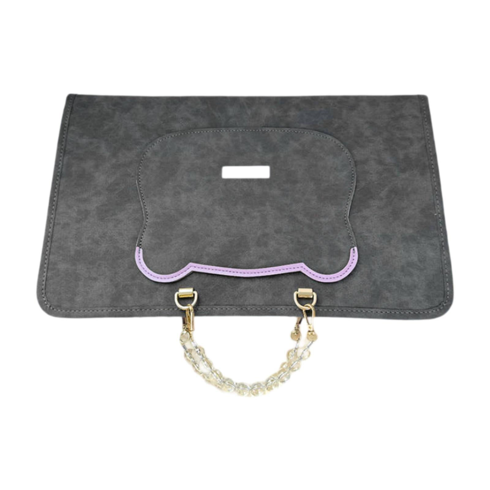 Laptop Bag Sleeve Flip Case PU Leather Waterproof Storage Pouch for 13 Inch Computer School Work
