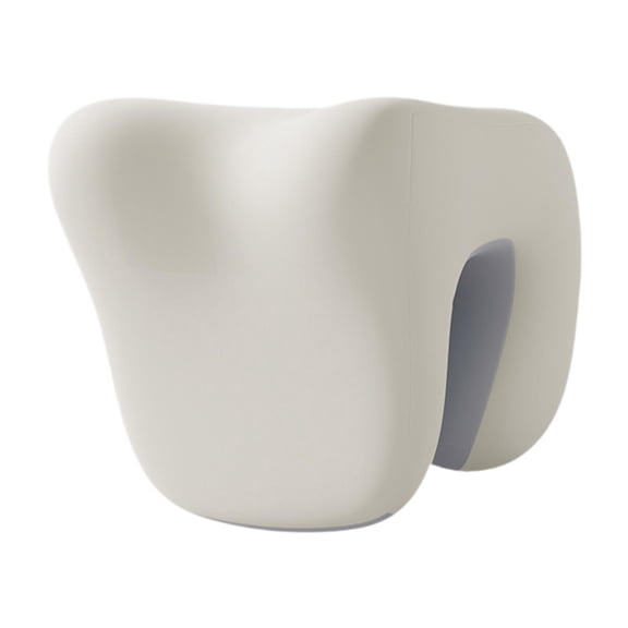 Vaveren Headrest Pillow for Neck Multi Use Armrest Pad Neck Support for Office Chair Beige and light gray