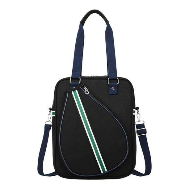 Bolsa organizadora de tenis, mochila para principiantes y actividades diarias. bolso bandolera negro
