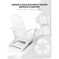 thumbnail image 3 of KINGYES Folding Adirondack Chair Set of 2,HDPE All-Weather Folding Adirondack Chair, Chair Companion for Patio Garden，Backyard Deck, 3 of 6