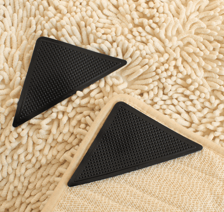 Pack of 8 Pieces of Non-slip Carpet Gripper Reusable Carpet Non-slip Tape